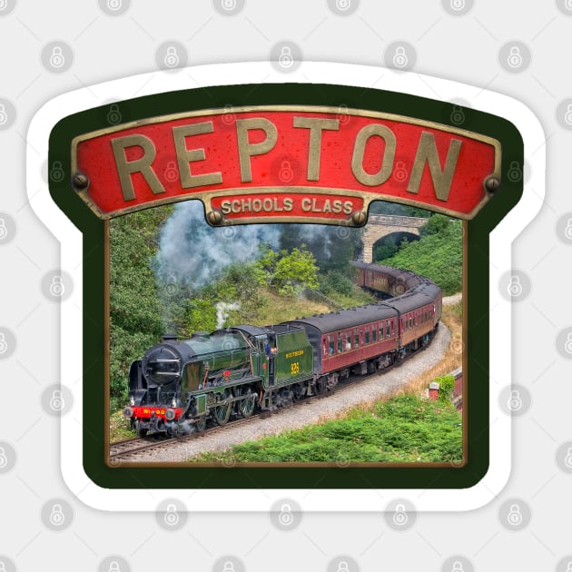 Southern Railways Schools Class Repton and Nameplate Sticker by SteveHClark